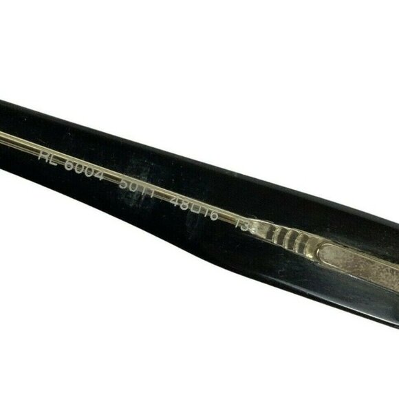 Ralph Lauren Eyeglass Frames 48-16-135 Black & Clear Acetate Rectangular Italy - Picture 9 of 10